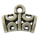 Zinc Alloy Bail Beads, Dome, plated, hollow Approx 2mm, 3.5mm, Approx 