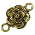 Flower Zinc Alloy Connector, plated nickel, lead & cadmium free Approx 2mm, Approx 