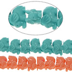 Perles de corail synthétiques, éléphant, plus de couleurs à choisir Environ 2mm, Vendu par PC