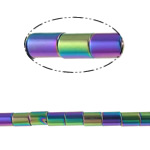 Magnetische Perlen, Magnetische Hämatit, Rundes Rohr, keine, 6x8mm, Länge:16 ZollInch, ca. 50PCs/Strang, verkauft von Strang