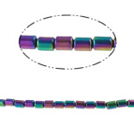 Magnetische Perlen, Hämatit, Rundes Rohr, verschiedene Stile für Wahl, Grade A, 4x5mm, Länge:16 ZollInch, verkauft von Strang