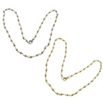 Мода нержавеющей стали ожерелье цепь, Нержавеющая сталь 316, мяч цепь, Много цветов для выбора длина:Приблизительно 17.5 дюймовый, продается Strand