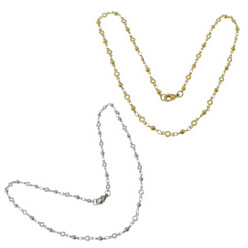 Мода нержавеющей стали ожерелье цепь, Нержавеющая сталь 316, Много цветов для выбора  длина:Приблизительно 18 дюймовый, продается Strand