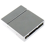 Zinc Alloy Magnetic Clasp, Rectangle, plated nickel, lead & cadmium free Approx Approx 
