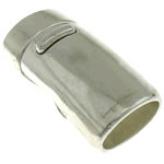Zinklegierung Magnetverschluss, Rohr, plattiert, keine, frei von Nickel, Blei & Kadmium, 27x13x10mm, Bohrung:ca. 11x8mm, verkauft von PC