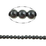 Non Magnetic Hematite Beads, Round black, Grade A Approx 0.5mm Approx 16 Inch 
