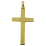 Zinc Alloy Cross Pendants, real gold plated, high quality plating and never fade, nickel, lead & cadmium free Approx 1.5mm 