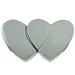 Zinc Alloy Magnetic Clasp, Heart, plated cadmium free Approx 