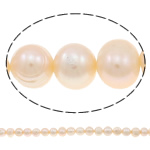 Potato Cultured Freshwater Pearl Beads, natural, pink, 10-11mm Approx 0.8mm Approx 14.5 Inch 