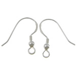 Sterling Silver Hook Earwire, 925 Sterling Silver, plated 3mm Approx 2mm 