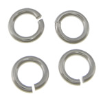 Sägeschnitt Sterling Silber Closed Sprung-Ring, 925 Sterling Silber, Kreisring, plattiert, keine, 4.3x0.78mm, verkauft von PC