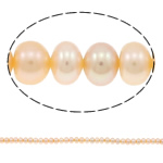 Button Cultured Freshwater Pearl Beads, natural, pink, 6-7mm Approx 0.8-1mm Approx 15.3 Inch 