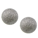 Edelstahl Perlen, rund, kein Loch & Falten, originale Farbe, 6mm, verkauft von PC
