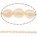 Perles nacres baroques de culture d'eau douce , perle d'eau douce cultivée, naturel, rose, grade AAA, 12-16mm Environ 0.8mm Environ 15 pouce, Vendu par brin