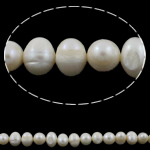 Potato Cultured Freshwater Pearl Beads, natural, white, 8-9mm Approx 0.8mm Approx 15 Inch 