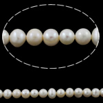 Potato Cultured Freshwater Pearl Beads, natural, white, 9-10mm Approx 0.8mm Approx 14 Inch 