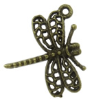 Zinc Alloy Animal Pendants, Dragonfly, plated Approx 1.5mm, Approx 