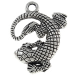 Zinc Alloy Animal Pendants, Gecko, plated Approx 3mm, Approx 