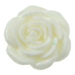 Cabujón de flor de resina, polvo colorido, más colores para la opción, 21x21x6.5mm, Vendido por UD