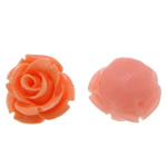Volltonfarbe Harz Perlen, Blume, keine, 12x10mm, Bohrung:ca. 1.2mm, verkauft von PC