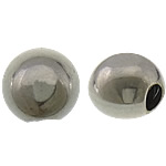 Stainless Steel End Caps, Flat Round, original color Approx 4mm 