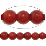 Natural Coral Beads, Round, red, Grade AAA, 4mm Inch 
