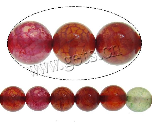 Natural Dragon Veins Agate Beads, Round, more sizes for choice, mixed colors, Hole:Approx 0.8-1.2mm, Length:Approx 15 Inch, Sold By Strand