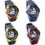Dive Watch, Silicone, with zinc alloy dial, plated, LED nickel, lead & cadmium free Approx 9.8 Inch 
