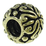 Zinc Alloy European Beads, Oval, plated, without troll Approx 4.2-4.5mm 