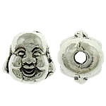 Zinklegierung Tier Perlen, Buddha, plattiert, keine, 10x10x9mm, Bohrung:ca. 2mm, ca. 430PCs/kg, verkauft von kg