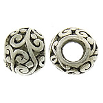Zinc Alloy Hollow Beads, Drum, plated, without troll Approx 5mm 