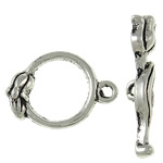 Zinc Alloy Toggle Clasp, Round, single-strand cadmium free, 13mm Approx 1.5mm 