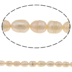 Baroque Cultured Freshwater Pearl Beads, natural, pink, Grade A, 8-9mm Approx 0.8mm Approx 14.5 Inch 