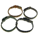 Cowhide Bracelets, with Iron, antique bronze color plated nickel, lead & cadmium free, 10mm Approx 10 Inch 