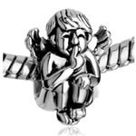 Zinc Alloy European Beads, Angel, plated, without troll 8-25mm Approx 5mm 