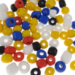 Opaque Glass Seed Beads, Round, solid color Approx 1.5mm, Approx 
