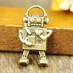 Zinc Alloy Jewelry Pendants, Robot, plated Approx 