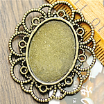 Zinc Alloy Cabochon, Oval, plated Approx 