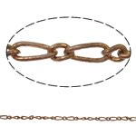 Железная цепочка-твист овальной формы, Железо, с Латунь, Много цветов для выбора, не содержит никель, свинец, продается Strand
