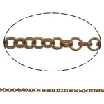 Brass Coated Iron Chain, round link chain nickel, lead & cadmium free 