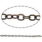 Cadena de hierro soldadas, fundición, cadena oval, más colores para la opción, libre de níquel, plomo & cadmio, Vendido por m