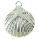 Zinc Alloy Jewelry Pendants, Shell, cadmium free Approx 1mm, Approx 
