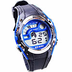 Dive Watch, Zinc Alloy, with Silicone, platinum color plated, LED, cadmium free, 34mm, 20mm Approx 9.8 Inch 
