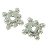 Perles intercalaires en alliage de zinc, Squaredelle, Placage, plus de couleurs à choisir, protéger l'environnement, sans nickel, plomb et cadmium, 5mm, Environ Vendu par kg