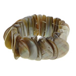 Gefärbt Shell Armband, Süßwassermuschel, mit elastischer Faden, 30mm, Bohrung:ca. 2mm, Länge:ca. 8 ZollInch, verkauft von Strang