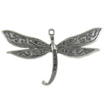 Zinc Alloy Pendant Rhinestone Setting, Dragonfly, plated Approx 3mm, Approx 