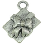 Zinc Alloy Jewelry Pendants, Rectangle, plated Approx 2.5mm, Approx 