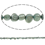 Perles nacres baroques de culture d'eau douce , perle d'eau douce cultivée, gris, grade A, 5-6mm Environ 0.8mm Environ 14 pouce, Vendu par brin
