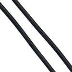 Резиновый шнур, пластиковые веревки, черный, 1.2mm, Приблизительно 100м/Лот, продается Лот