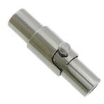 Runder Edelstahl Magnetverschluss, Rohr, plattiert, Kundenindividuell, keine, 18x7mm, Bohrung:ca. 4mm, verkauft von PC